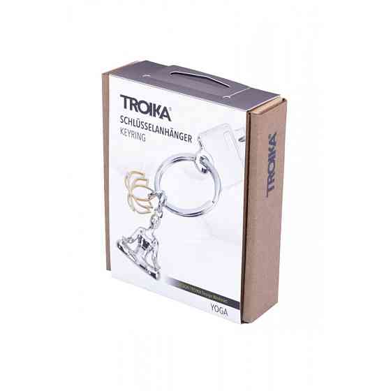 Брелок для ключей Troika Yoga с 2 подвесками (металл) Серебристый Киев