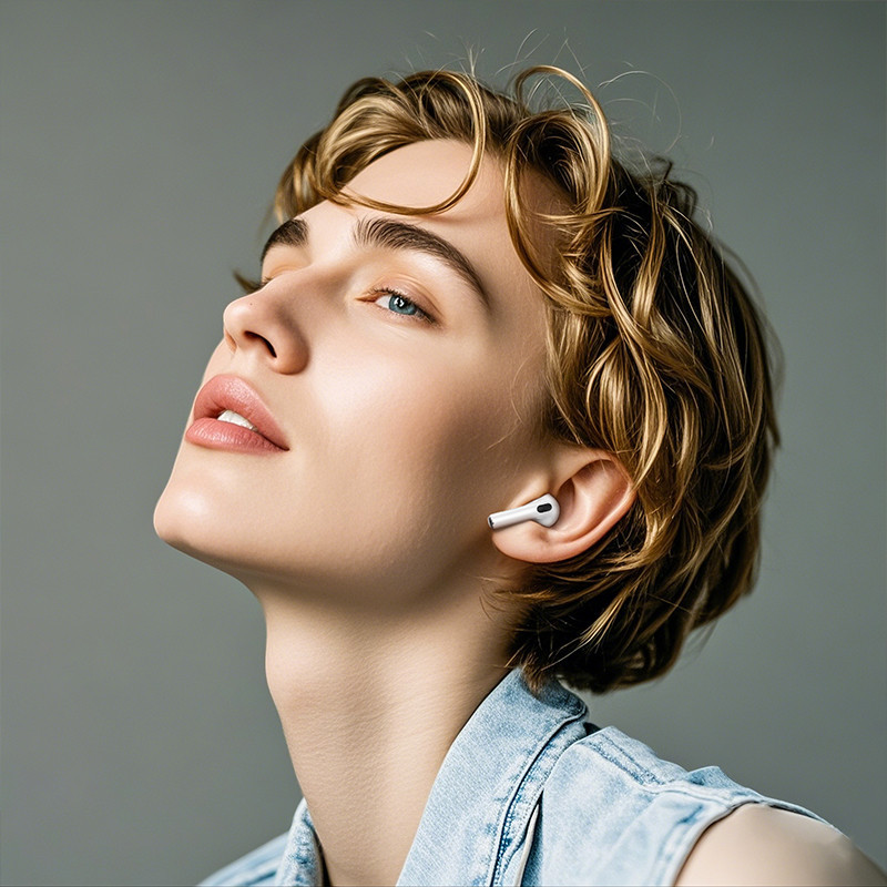 Бездротові навушники BOROFONE BW87 Mist true wireless BT headset with touch screen White Київ - фото 3