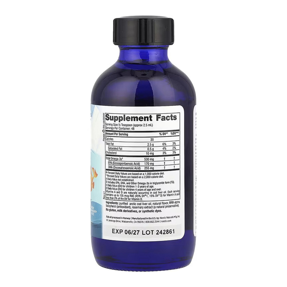 Риб'ячий жир для дітей Nordic Naturals Children's DHA 119мл полуниця Київ - фото 2