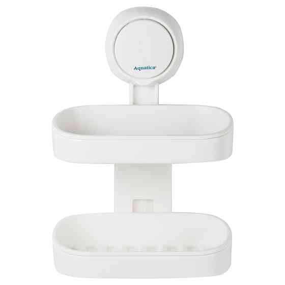 Мыльница на вакуумной присоске двойная s42 142×111×201мм AQUATICA (9784290) Киев