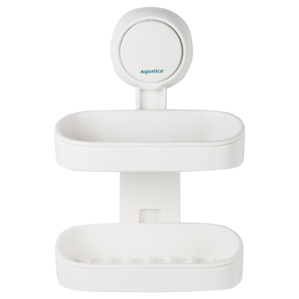 Мильниця на вакуумному присоску подвійна s42 142×111×201мм AQUATICA (9784290) Київ - фото 1