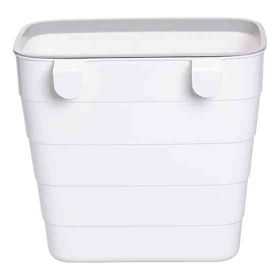 Пластикове сміттєве ведро на дверцята, 6 л, біле Київ