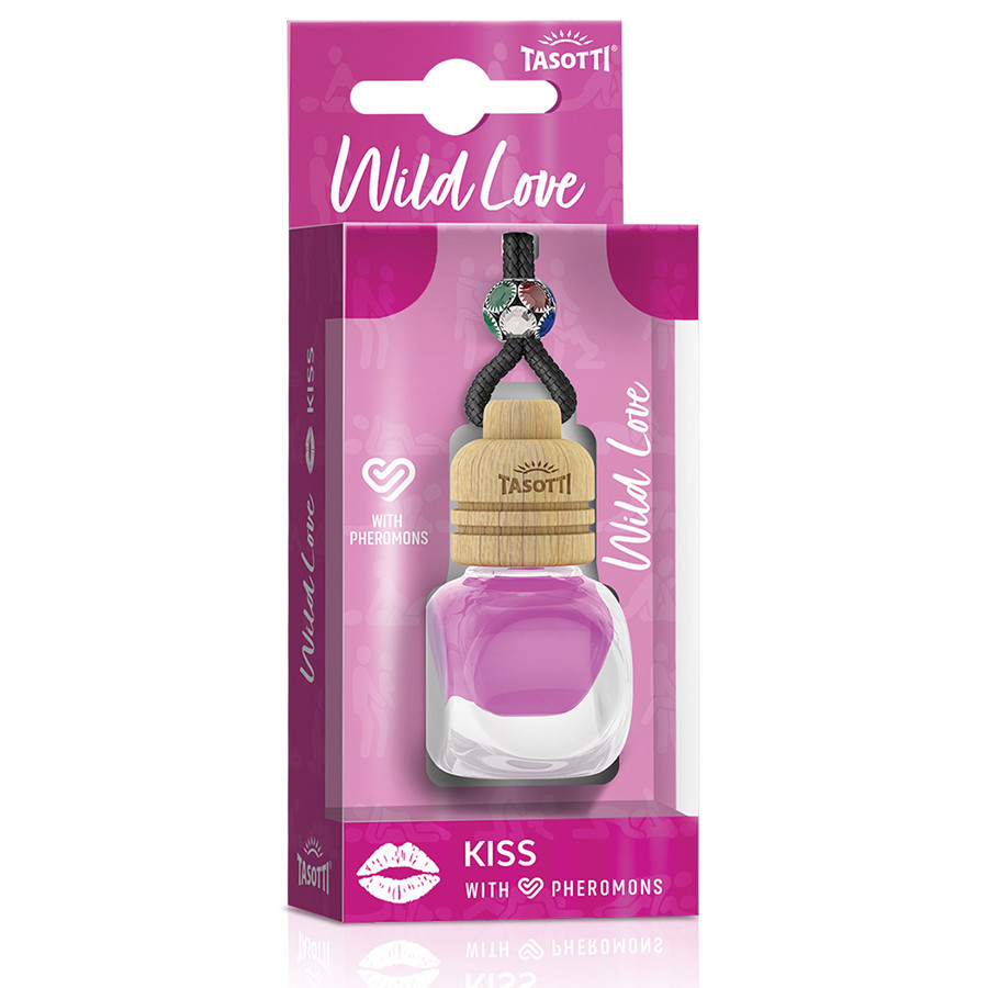Ароматизатор для авто з феромонами пробка "Wild Love" Kiss (Поцілунок) 7мл Tasotti Вінниця - фото 1