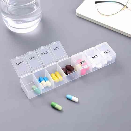 Таблетниця контейнер для таблеток на 7 днів 21см Вінниця