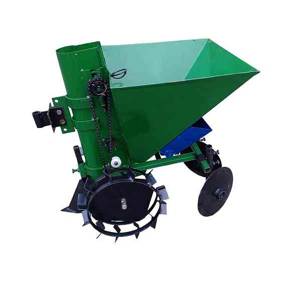 Картоплесаджалка мотоблочная П-1ЦУ з бункером для добрив (ланцюгова, квадратна, 34 л.) Харків