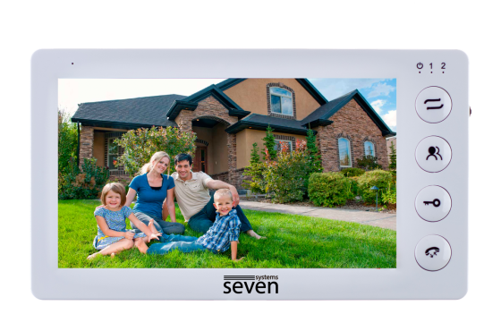 Комплект домофона 7 дюймов с вызывной панелью SEVEN DP-7574 Kit white Киев