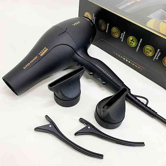 Фени для сушіння волосся VGR V-406 3000Вт, Зручний фен для домашнього використання HP-14 Івано-Франківськ