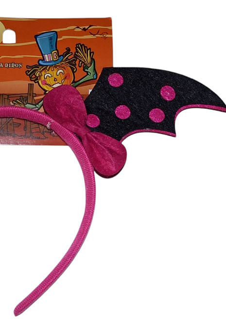 Обруч з крилами кажана на Хелловін 15 на 28 см Німеччина рожевий Київ - фото 2