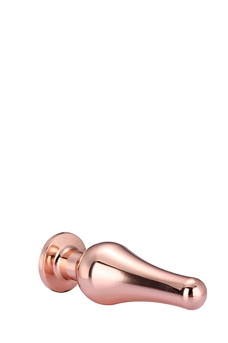 Анальна пробка конічної форми Dream Toys GLEAMING LOVE ROSE GOLD PLEASURE PLUG S Sex Aura Київ - фото 4