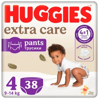 Подгузники Huggies Elite Soft 4 (9-14 кг) Mega 38 шт (5029053549323) Винница