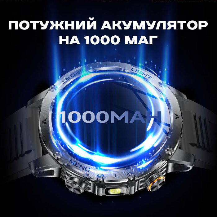 Розумний смарт-годинник Smart Power Ultra Venom Green (3 ремінці) Вінниця - фото 3