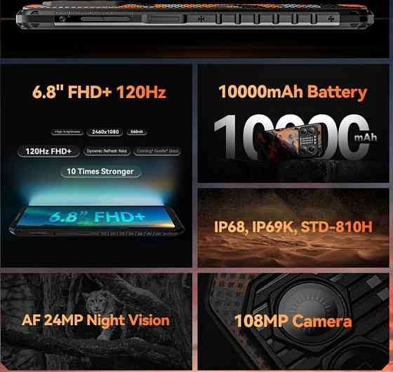 Смартфон: Oukitel IIIF 150 B2 12/256Gb. G99, 120Hz. 10000mAh. 108mp. Київ