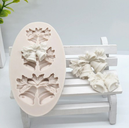 Молд силиконовый Колокольчики 89 на 51 мм серый Киев - изображение 4