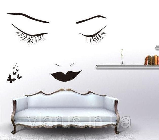 Інтер'єрна наклейка на стіні дівчина Київ - фото 1