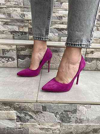 Comer Туфлі жіночі COMER фіолетовий еко-замша каблук 11см розмір 35-39 (AH-3) Коломия