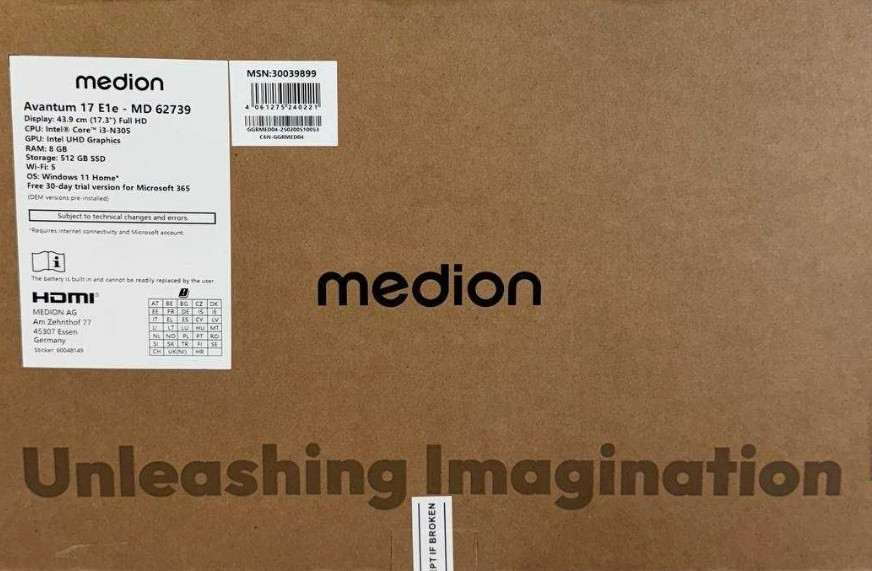 Ноутбук MEDION Avantum 17 E1e (MD62739) Харьков - изображение 3