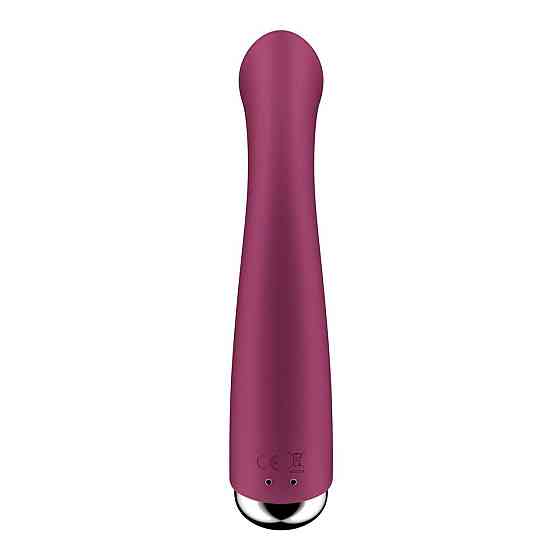 Вібратор з ротацією Satisfyer Spinning G-Spot 1 Red, плоский майданчик для стимуляції точки G Sex Aura Київ