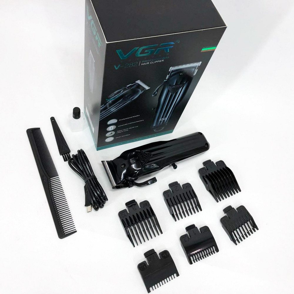 Профі машинка для стрижки волосся VGR, Набір для стрижки з зарядкою Акумуляторна машинка LQ-95 Львів - фото 15