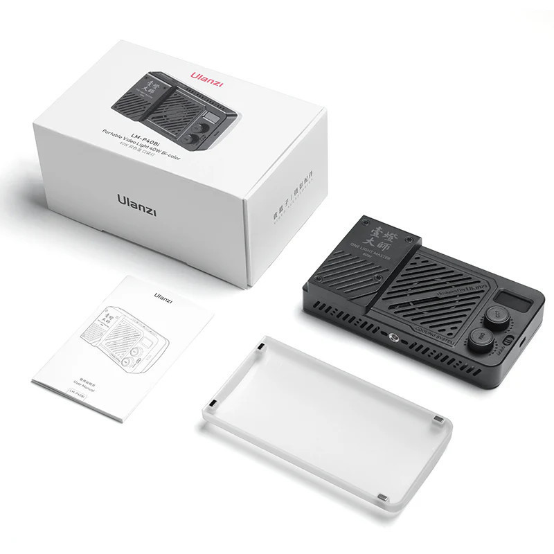 Накамерне світло надпотужне 40Вт RGB із розсіювачем CRI 96+ 2700-6500К Ulanzi LM-P40RGB Київ - фото 5