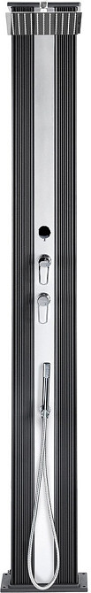 Душ солнечный Aquaviva Hybride Dada Straight алюминиевый с мойкой для ног. антрацит DS-D463NX. 40 л. уценка Киев - изображение 2