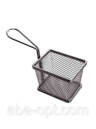 Кошик - сітка для подачі снеків 10 х 7 х 8 см Сталевий ( шт ) Одеса