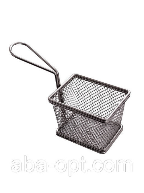 Кошик - сітка для подачі снеків 10 х 7 х 8 см Сталевий ( шт ) Одеса - фото 1