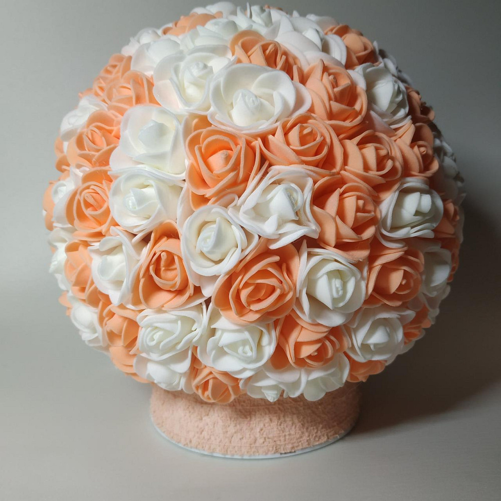 Світильник-нічник "Букет персиково-білих троянд" Дніпро - фото 2