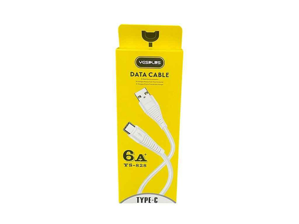 Кабель USB - microUSB 6A 1м білий YESPLUS-828 ТМ YESPLUS Київ - фото 1