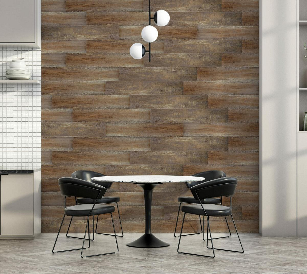 Самоклеящаяся виниловая плитка 152.4х914.4х1.5мм Под старину, цена за 1 шт. (СВП-005) Матовая SW-00000285 Киев - изображение 5