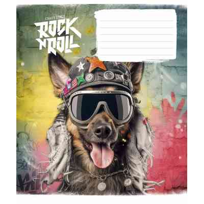 Зошит Школярик Rock star 12 аркушів коса лінія (012-3277L) Вінниця