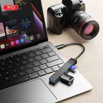 Концентратор XO USB-C 4-in-1 порти XO HUB014B.black (HUB014B.black) Вінниця