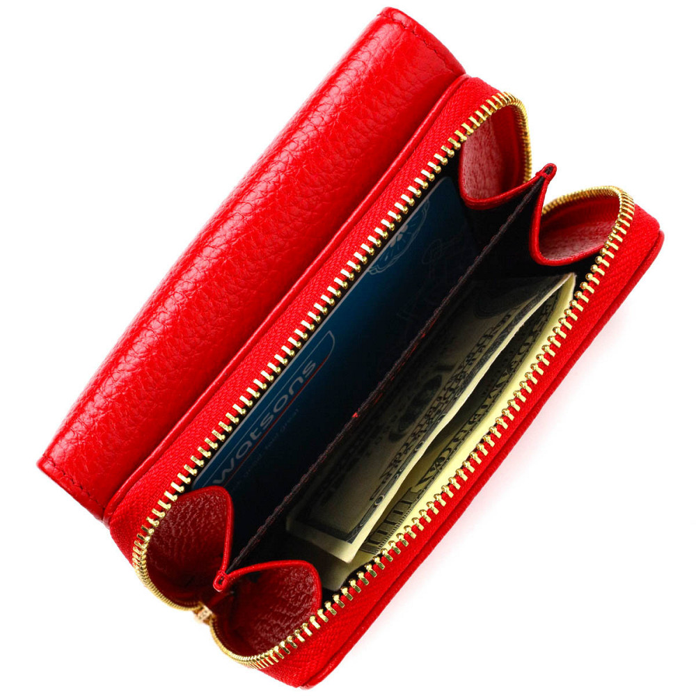 Портмоне женское в три сложения из натуральной кожи Красный (Tony Bellucci) Киев - изображение 2