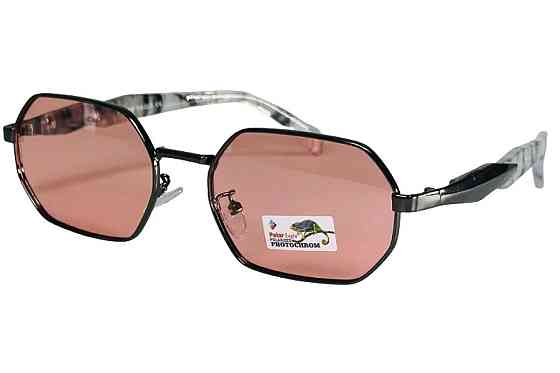 Фотохромные очки Polar Eagle с защитой от ультрафиолетового излучения UV400 розовые линзы Луцк