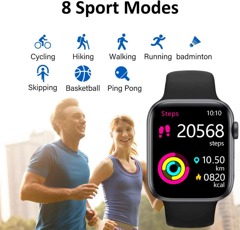 Розумний годинник Kebei SW-1: 1.88" HD-дисплей, Bluetooth-дзвінки, пульсометр, IP68, фітнес-трекер для Android/iOS Київ - фото 14