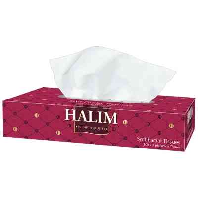 Серветки косметичні Halim 2 шари 100 шт. (5904825069707) Вінниця