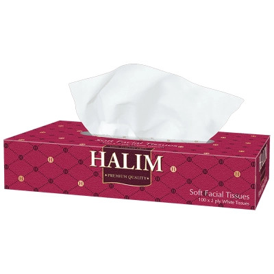 Серветки косметичні Halim 2 шари 100 шт. (5904825069707) Вінниця - фото 1