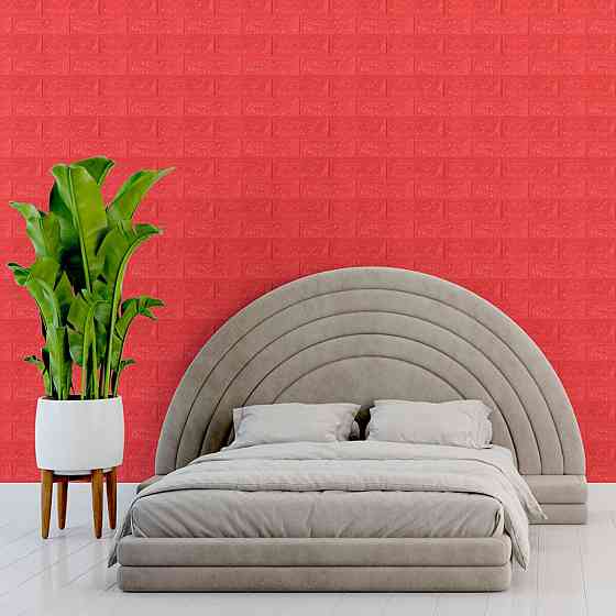 3D панель самоклеющаяся 700x770x7мм кирпич Красный (008-7) SW-00000054 Днепр