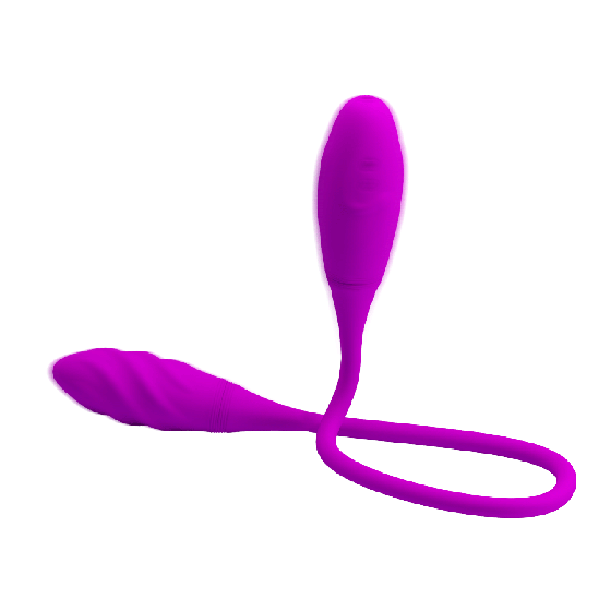 Двусторонний вибратор PRETTY LOVE Snaky Vibe, фиолетовый Sex Aura Киев