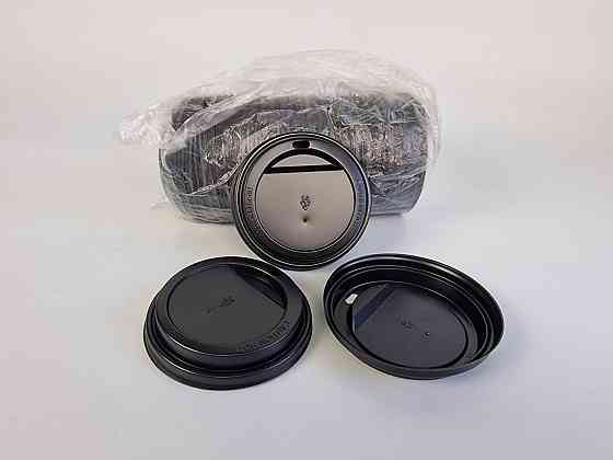 Кришка під склянку паперовий Ф90 (гар) Чорна Дніпро (на 500 мл і 400 мл) (50 шт.) Харків