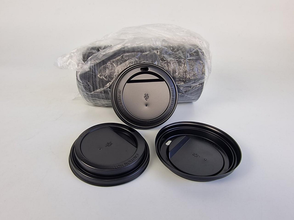 Кришка під склянку паперовий Ф90 (гар) Чорна Дніпро (на 500 мл і 400 мл) (50 шт.) Харків - фото 2