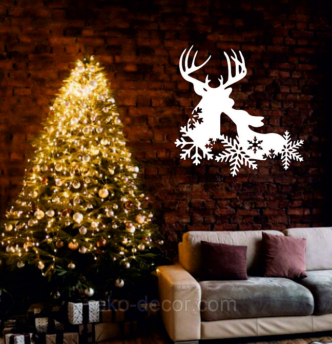 Декоративне настінне Панно «Олень», Декор на стену Київ - фото 1