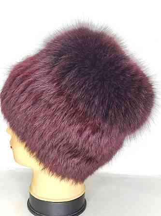 Шапка женская меховая Венера Бордовый Харьков
