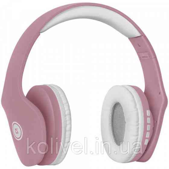 Навушники з мікрофоном Defender FreeMotion B525 Bluetooth, біло-рожевий (63528) Киев