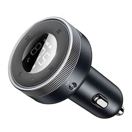 Автомобільний зарядний пристрій з FM-модулятором Baseus Enjoy Car MP3 Charger, колір чорний CCLH-01 Одеса