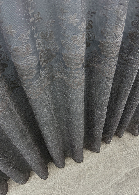 Тюль VR-Textil 1639т Greta Жаккард Графитовый 300х270 см (42-0605) Киев - изображение 7