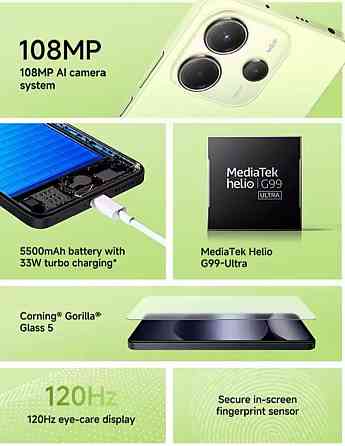 Xiaomi Redmi Note 14 8/256 с NFC Версия с зарядкой в комплекте. Харьков