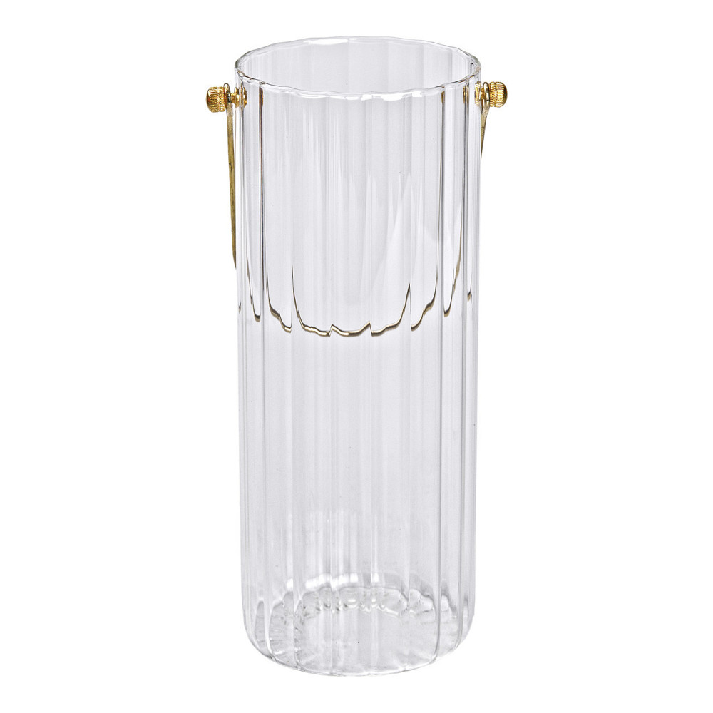 Стеклянная ваза для цветов с ручкой, 29,5 см Киев - изображение 4