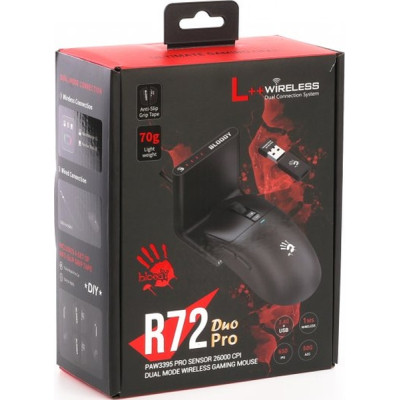 Мишка A4Tech Bloody R72 Pro Duo Wireless/USB Black (4711421000840) Вінниця - фото 7