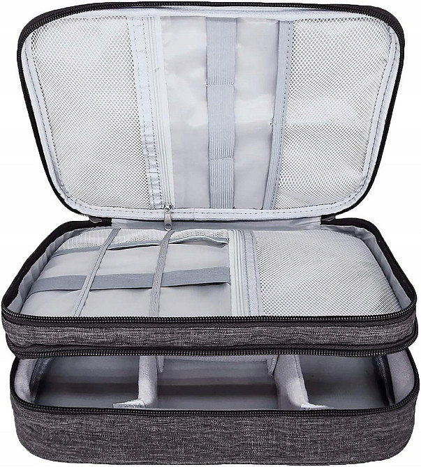 Чехол-органайзер универсальный кейс сумка для кабелей проводов, аксессуаров и мелочей 27 х 20 х 10 с Бровары - изображение 6