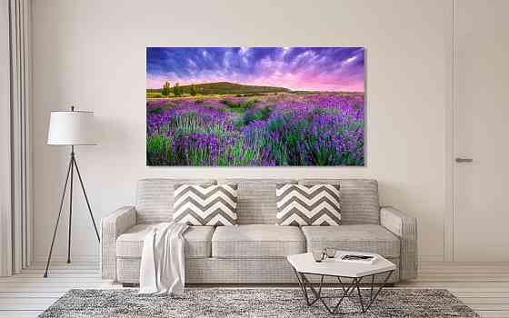 Картина полотно у вітальню / спальню  Лавандові поля    MLP_393 ( 60х30см ) 50x100 см Київ